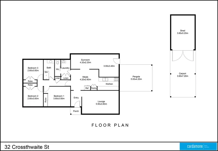 Floorplan of Homely house listing, 32 Crossthwaite Street, Kyabram VIC 3620