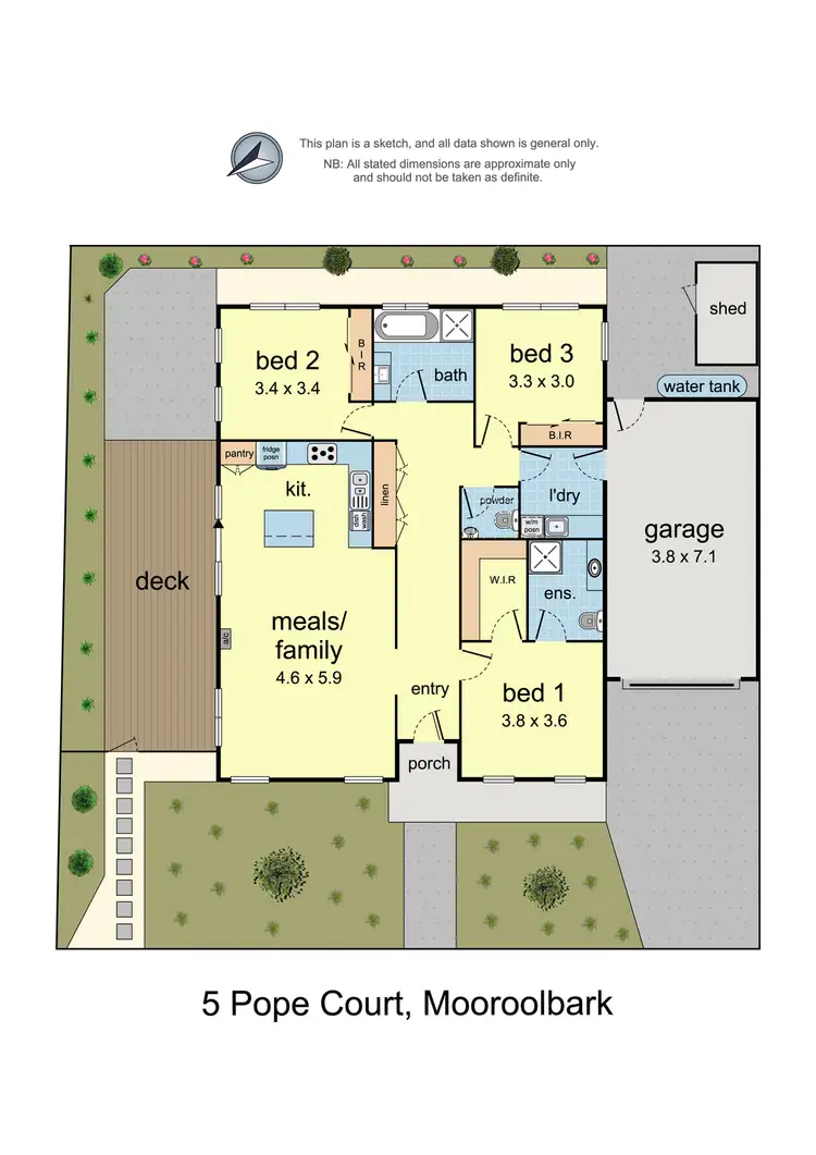 Floorplan of Homely house listing, 5 Pope Court, Mooroolbark VIC 3138