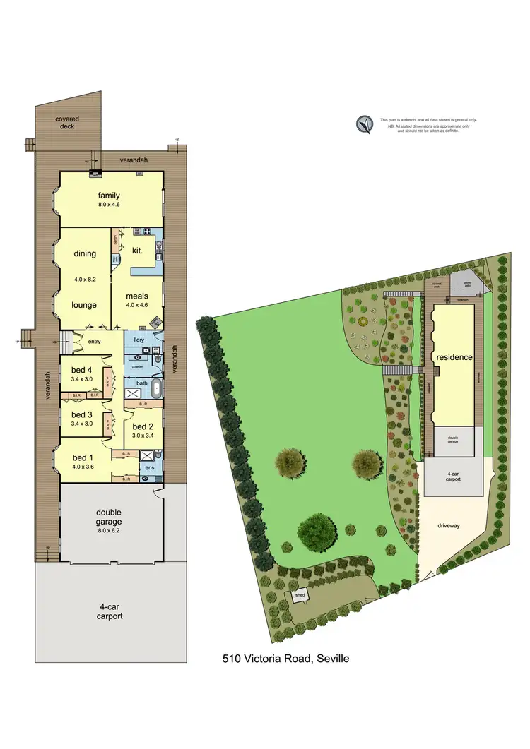 Floorplan of Homely house listing, 510 Victoria Road, Seville VIC 3139