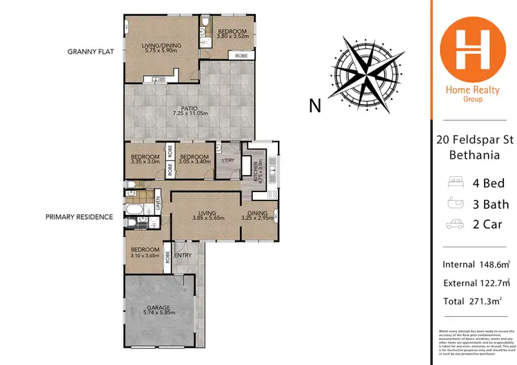 Floorplan of Homely house listing, 20 Feldspar Street, Bethania QLD 4205