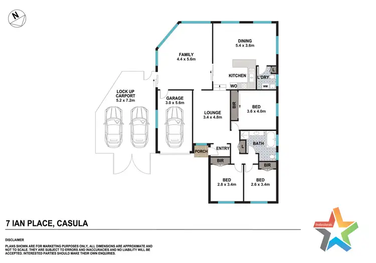 Floorplan of Homely house listing, 7 Ian Place, Casula NSW 2170