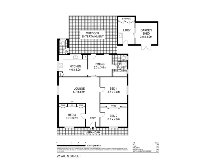 Floorplan of Homely house listing, 22 Wills Street, Maryborough VIC 3465