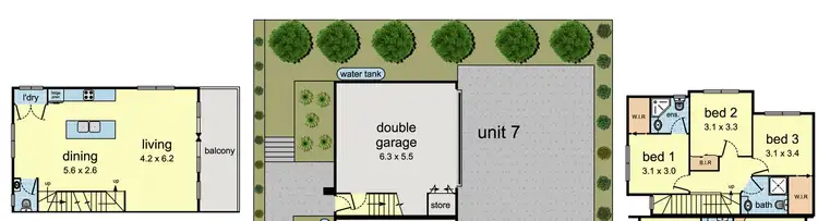 Floorplan of Homely house listing, 7/12 Cardigan Road, Mooroolbark VIC 3138