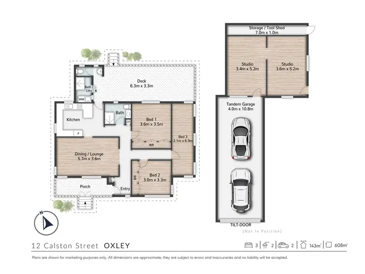 Floorplan of Homely house listing, 12 Calston Street, Oxley QLD 4075