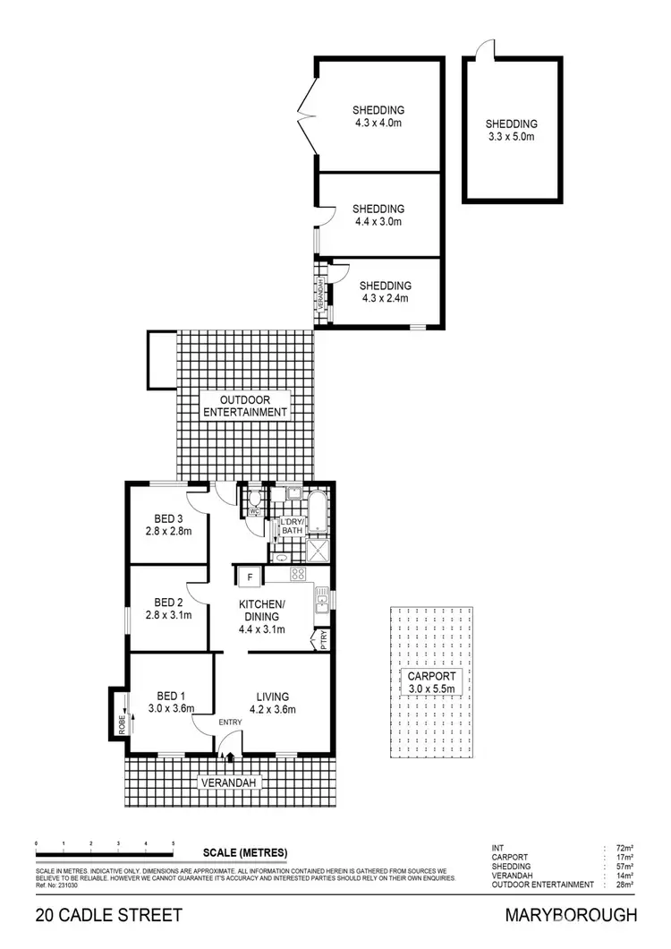 Floorplan of Homely house listing, 20 Cadle Street, Maryborough VIC 3465