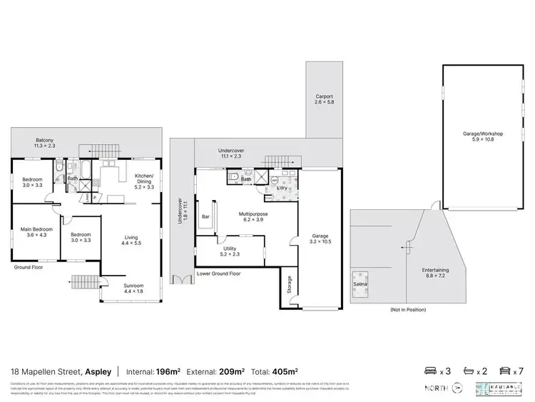Floorplan of Homely house listing, 18 Mapellen Street, Aspley QLD 4034