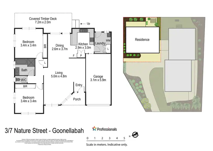 Floorplan of Homely unit listing, 3/7 Nature Court, Goonellabah NSW 2480