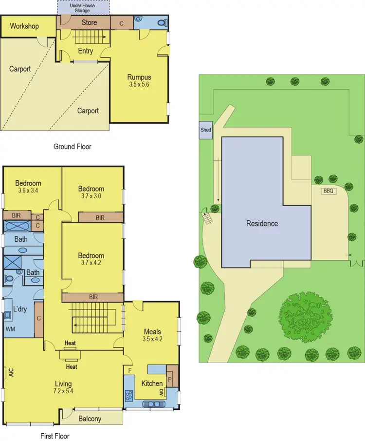 Floorplan of Homely house listing, 56 Reigate Road, Highton VIC 3216