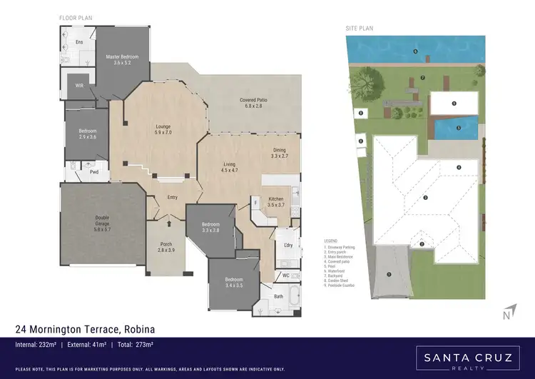 Floorplan of Homely house listing, 24 Mornington Terrace, Robina QLD 4226