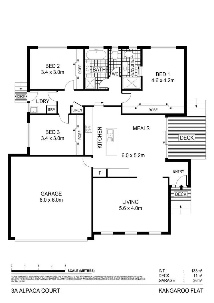 Floorplan of Homely house listing, 3a Alpaca Court, Kangaroo Flat VIC 3555