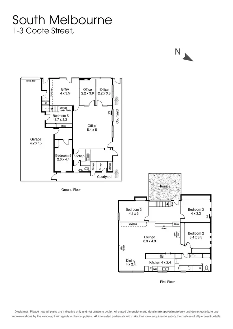 Floorplan of Homely house listing, 1-3 Coote Street, South Melbourne VIC 3205
