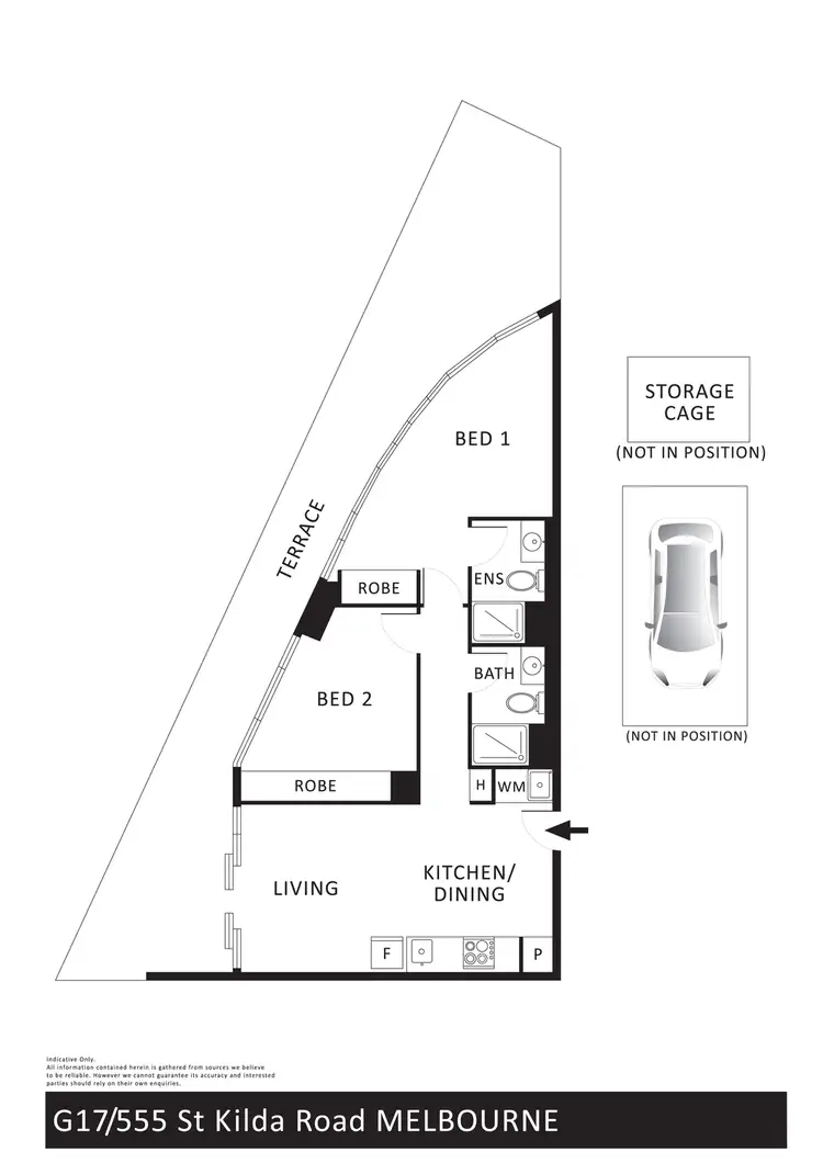 Floorplan of Homely apartment listing, G17/555 St Kilda Road, Melbourne VIC 3000