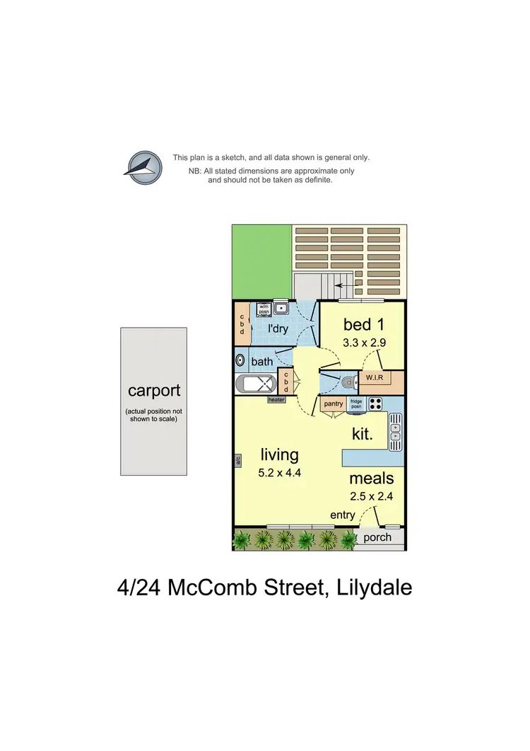 Floorplan of Homely unit listing, 4/24 McComb Street, Lilydale VIC 3140