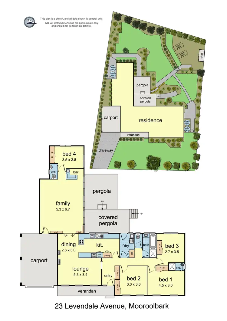 Floorplan of Homely house listing, 23 Levendale Avenue, Mooroolbark VIC 3138