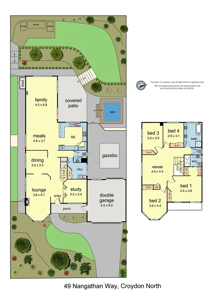 Floorplan of Homely house listing, 49 Nangathan Way, Croydon North VIC 3136