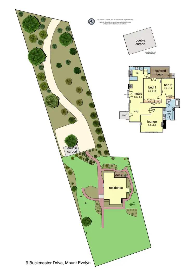 Floorplan of Homely house listing, 9 Buckmaster Drive, Mount Evelyn VIC 3796