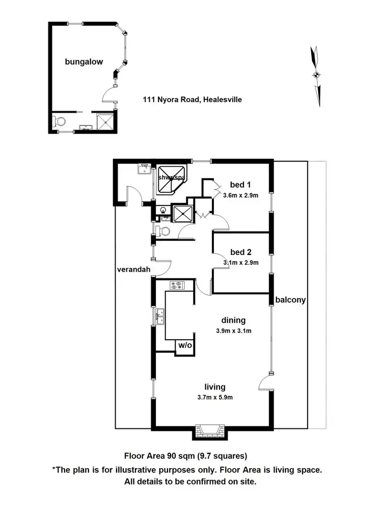 Floorplan of Homely house listing, 111 Nyora Road, Mount Toolebewong VIC 3777