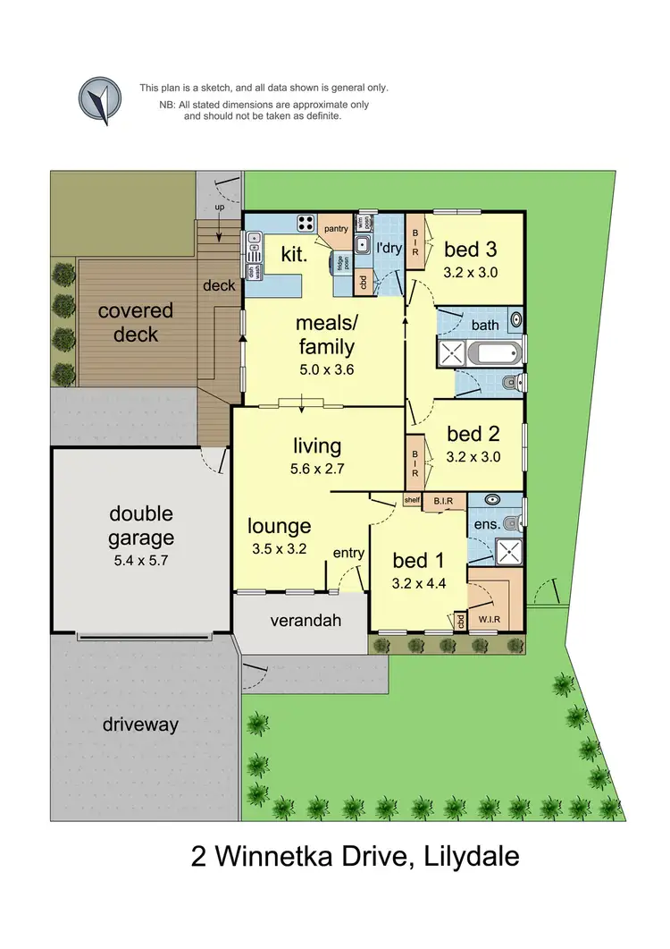 Floorplan of Homely house listing, 2 Winnetka Drive, Lilydale VIC 3140