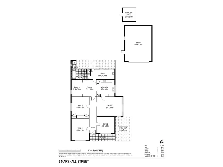 Floorplan of Homely house listing, 6 Marshall Street, Maryborough VIC 3465
