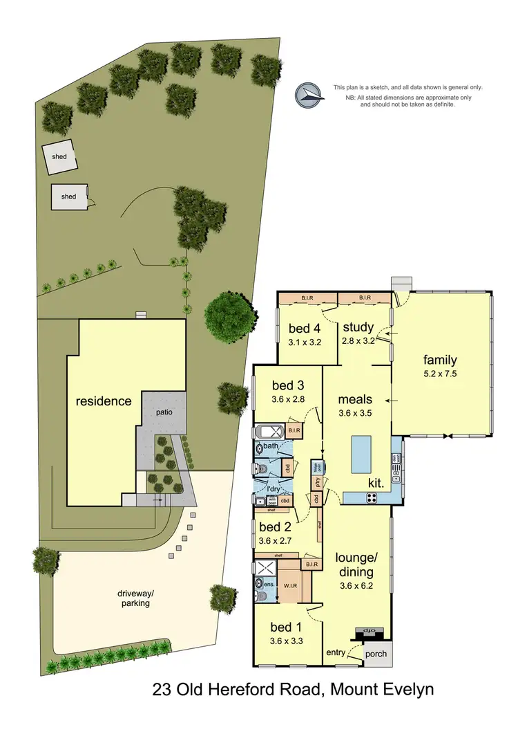 Floorplan of Homely house listing, 23 Old Hereford Road, Mount Evelyn VIC 3796