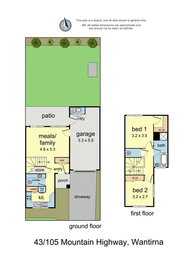 Floorplan of Homely townhouse listing, 43/105 Mountain Highway, Wantirna VIC 3152