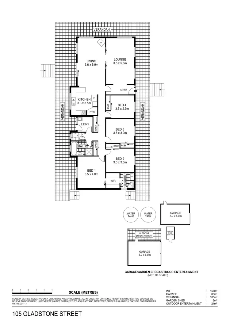 Floorplan of Homely house listing, 105 Gladstone Street, Talbot VIC 3371