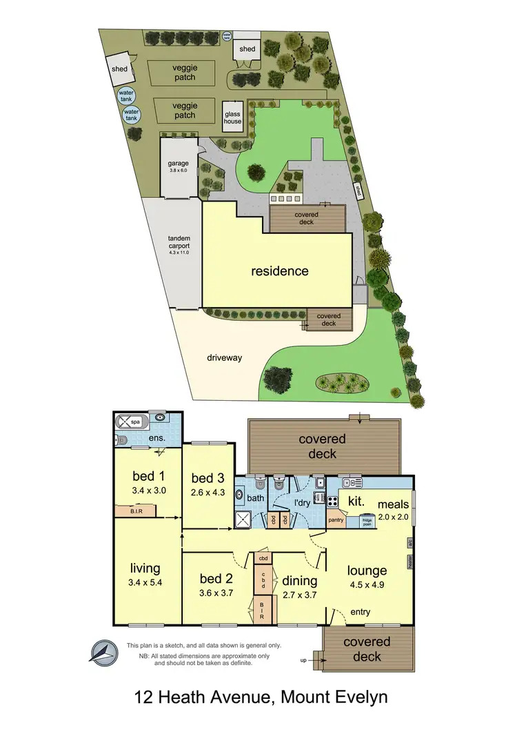 Floorplan of Homely house listing, 12 Heath Avenue, Mount Evelyn VIC 3796