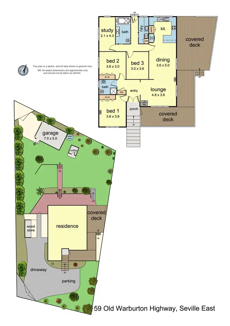 Floorplan of Homely house listing, 59 Old Warburton Highway, Seville East VIC 3139