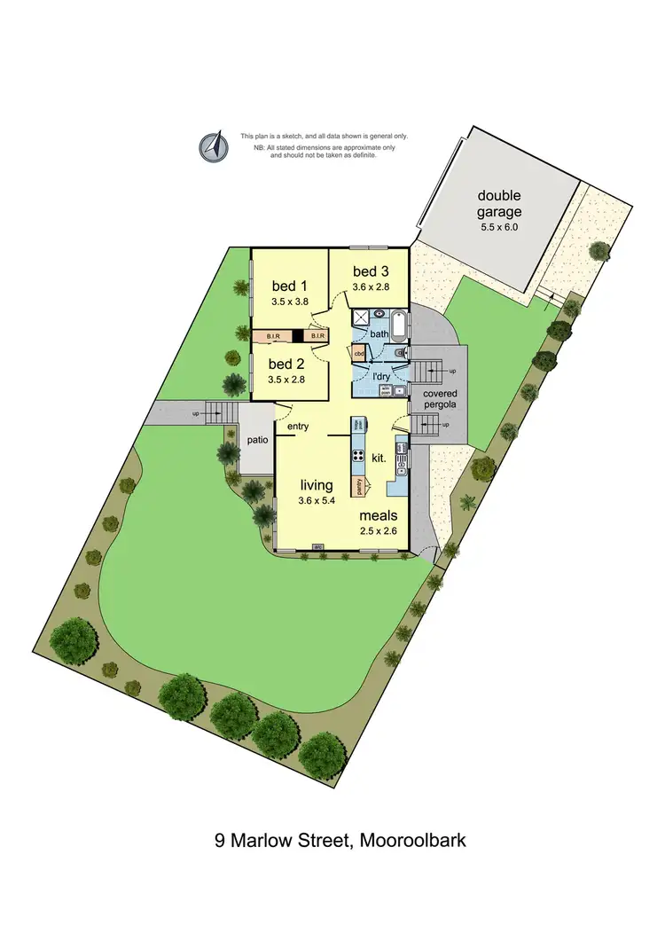 Floorplan of Homely house listing, 9 Marlow Street, Mooroolbark VIC 3138