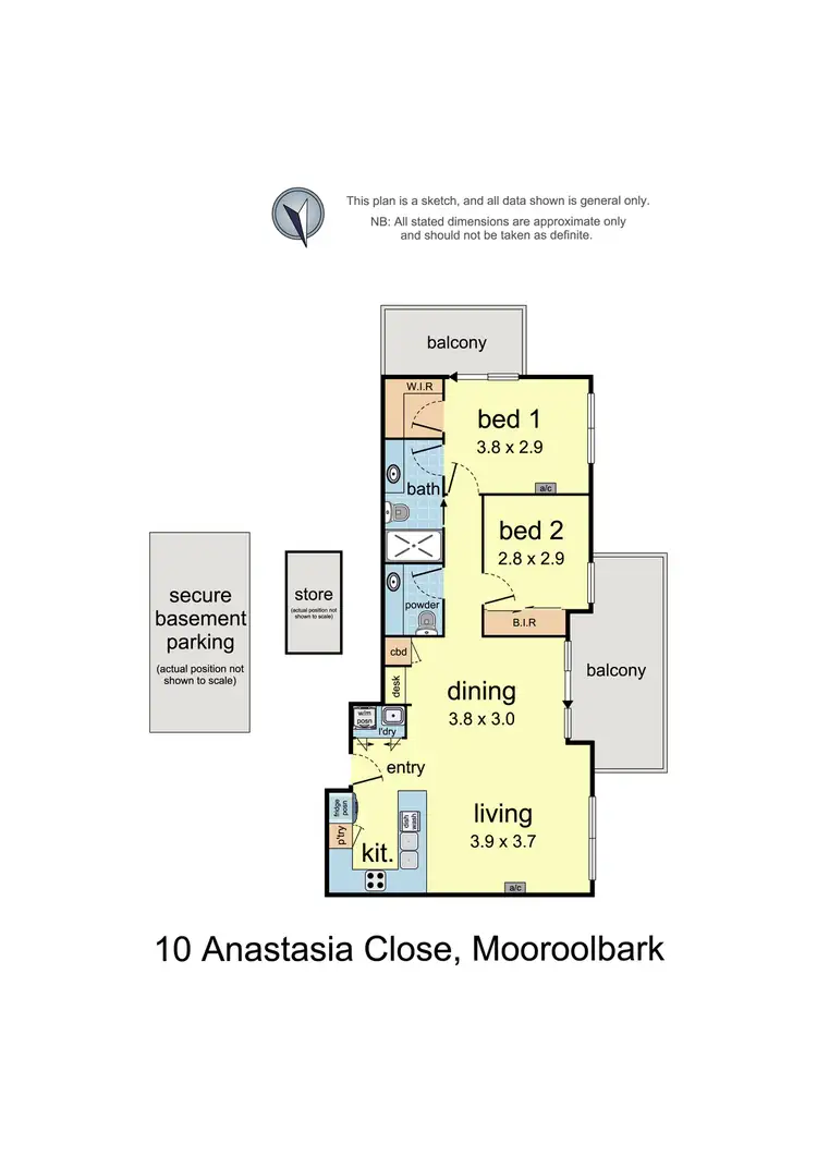 Floorplan of Homely townhouse listing, 10 Anastasia Close, Mooroolbark VIC 3138