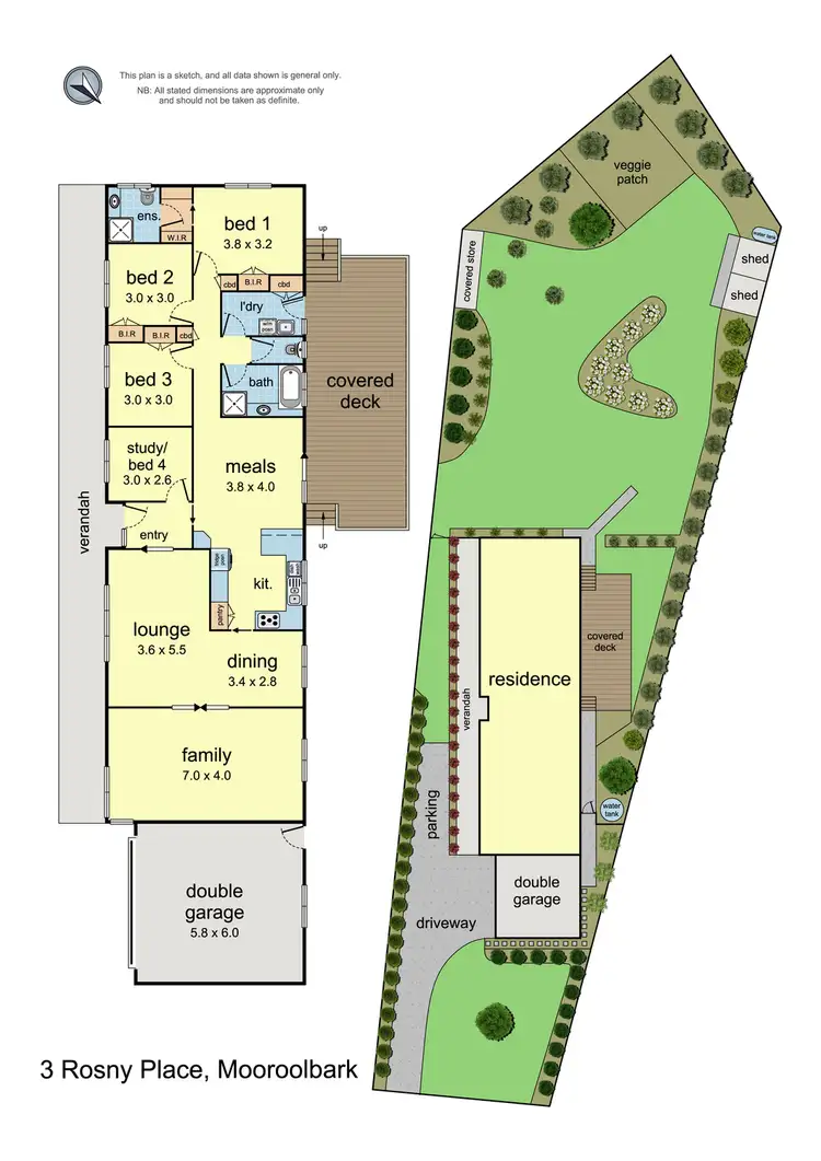 Floorplan of Homely house listing, 3 Rosny Place, Mooroolbark VIC 3138