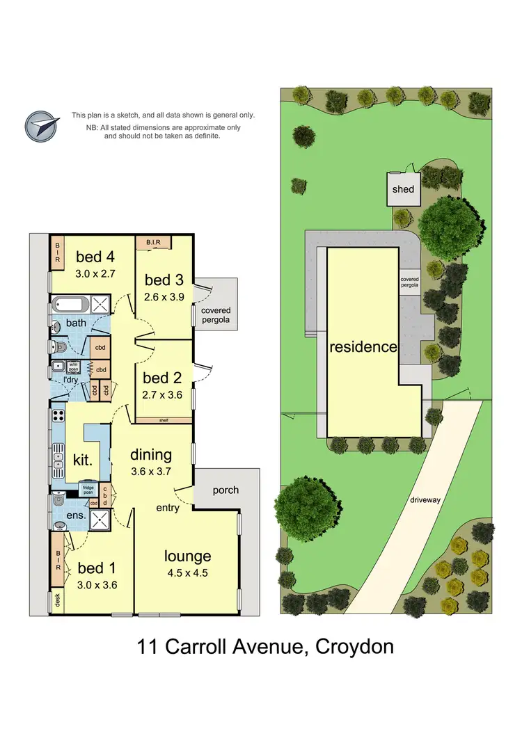 Floorplan of Homely house listing, 11 Caroll Avenue, Croydon VIC 3136