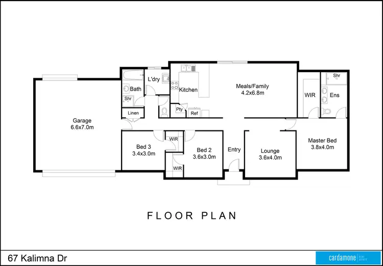Floorplan of Homely house listing, 67 Kalimna Drive, Mooroopna VIC 3629
