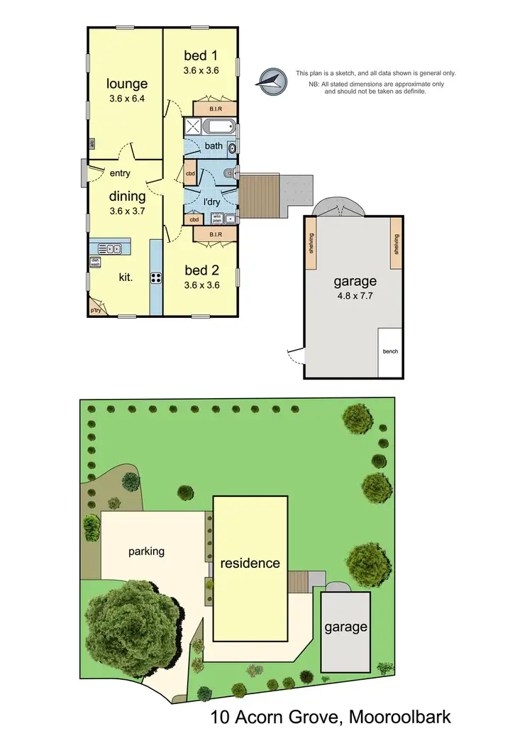 Floorplan of Homely house listing, 10 Acorn Grove, Mooroolbark VIC 3138