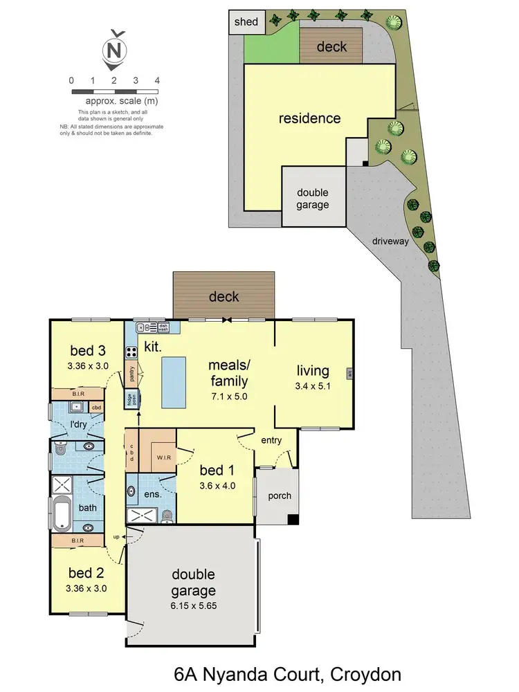 Floorplan of Homely unit listing, 6a Nyanda Court, Croydon VIC 3136