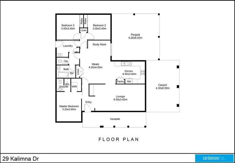 Floorplan of Homely house listing, 29 Kalimna Drive, Mooroopna VIC 3629