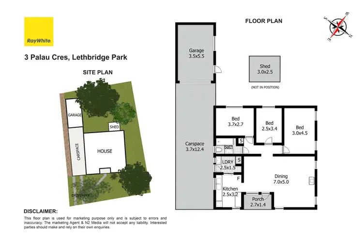 Floorplan of Homely house listing, 3 Palau Crescent, Lethbridge Park NSW 2770