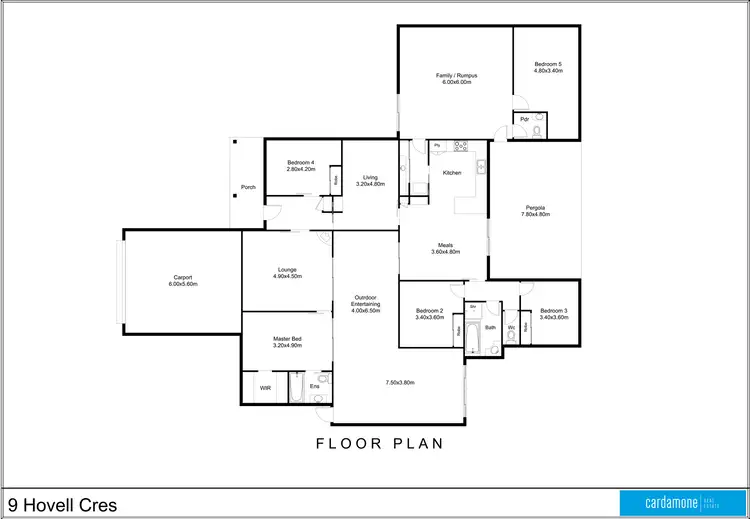 Floorplan of Homely house listing, 9 Hovell Crescent, Shepparton VIC 3630