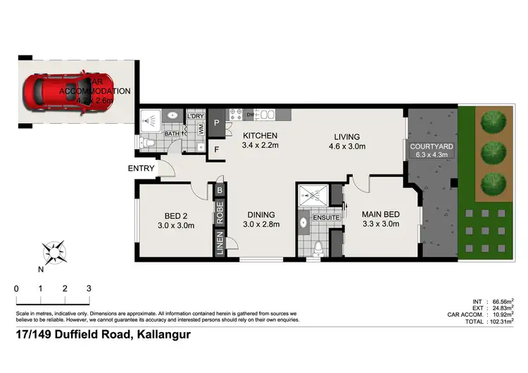 Floorplan of Homely unit listing, 17/149 Duffield Road, Kallangur QLD 4503
