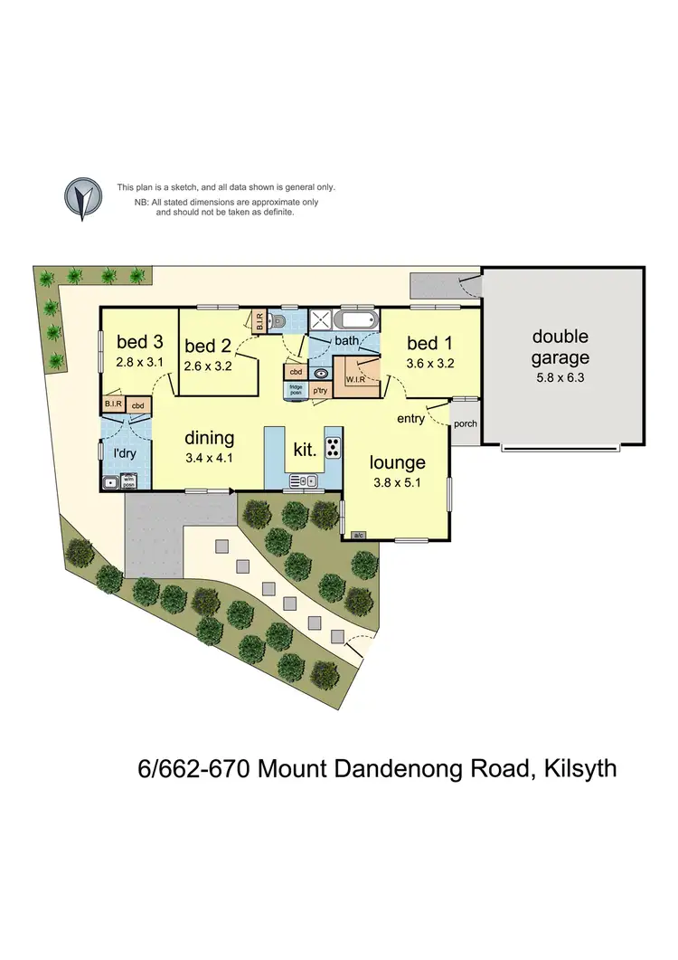 Floorplan of Homely unit listing, 6/662-670 Mount Dandenong Road, Kilsyth VIC 3137