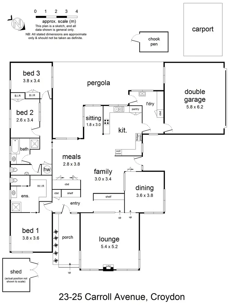 Floorplan of Homely house listing, 23-25 Carroll Avenue, Croydon VIC 3136