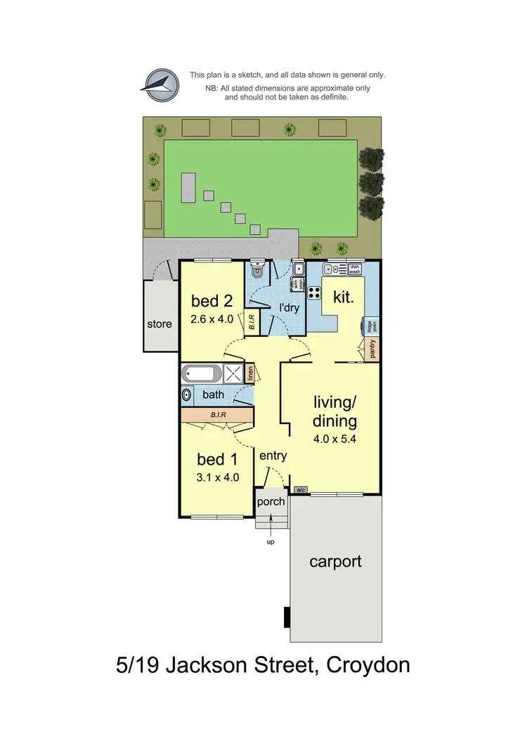Floorplan of Homely unit listing, 5/19 Jackson Street, Croydon VIC 3136