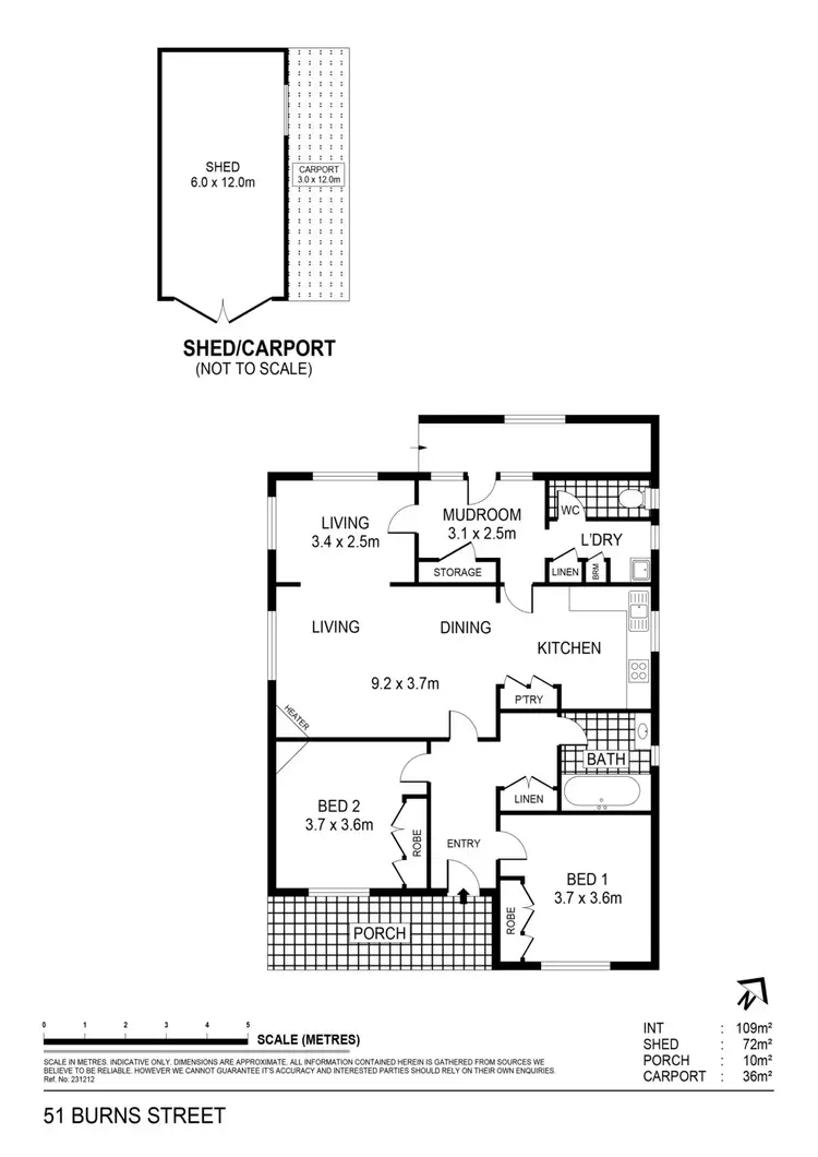 Floorplan of Homely house listing, 51 Burns Street, Maryborough VIC 3465