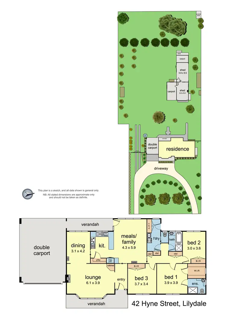 Floorplan of Homely house listing, 42 Hyne Street, Lilydale VIC 3140