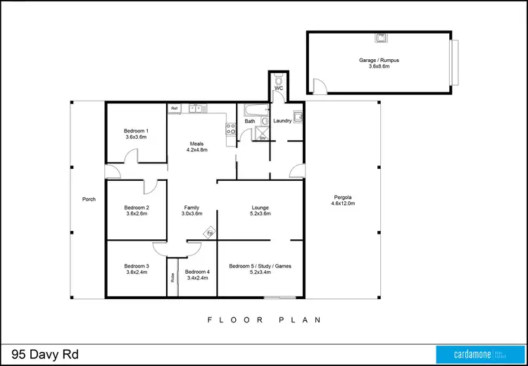 Floorplan of Homely rural property listing, 95 Davy Road, Katandra West VIC 3634