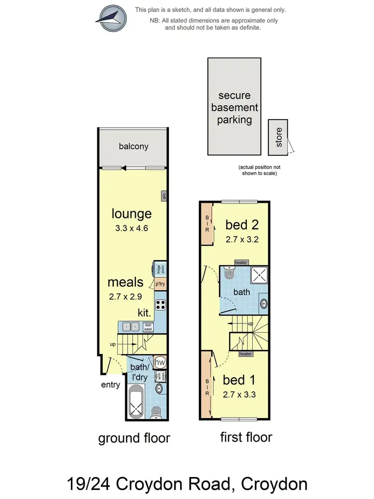 Floorplan of Homely apartment listing, 19/24 Croydon Road, Croydon VIC 3136