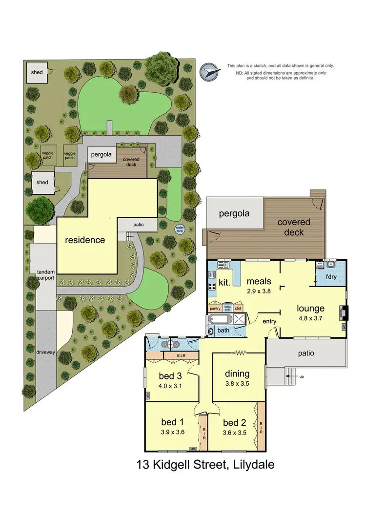 Floorplan of Homely house listing, 13 Kidgell Street, Lilydale VIC 3140