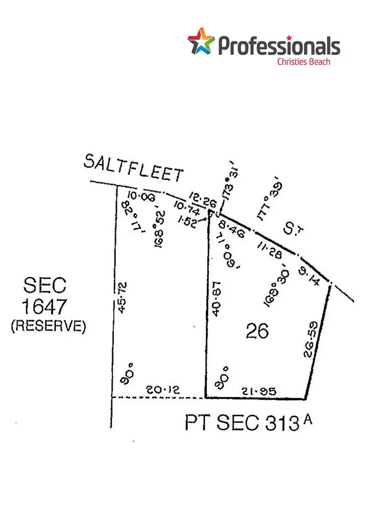 Floorplan of Homely land listing, 24 Saltfleet Street, Port Noarlunga SA 5167