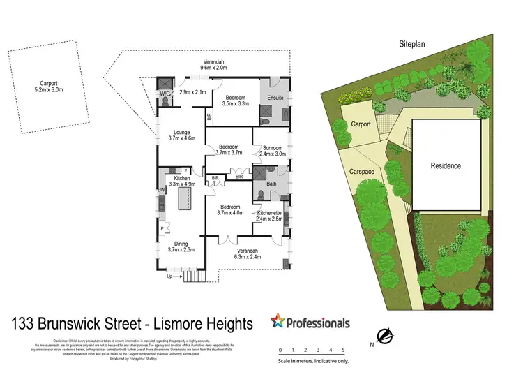 Floorplan of Homely house listing, 133 Brunswick Street, Lismore NSW 2480