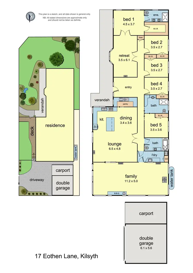 Floorplan of Homely house listing, 17 Eothen Lane, Kilsyth VIC 3137